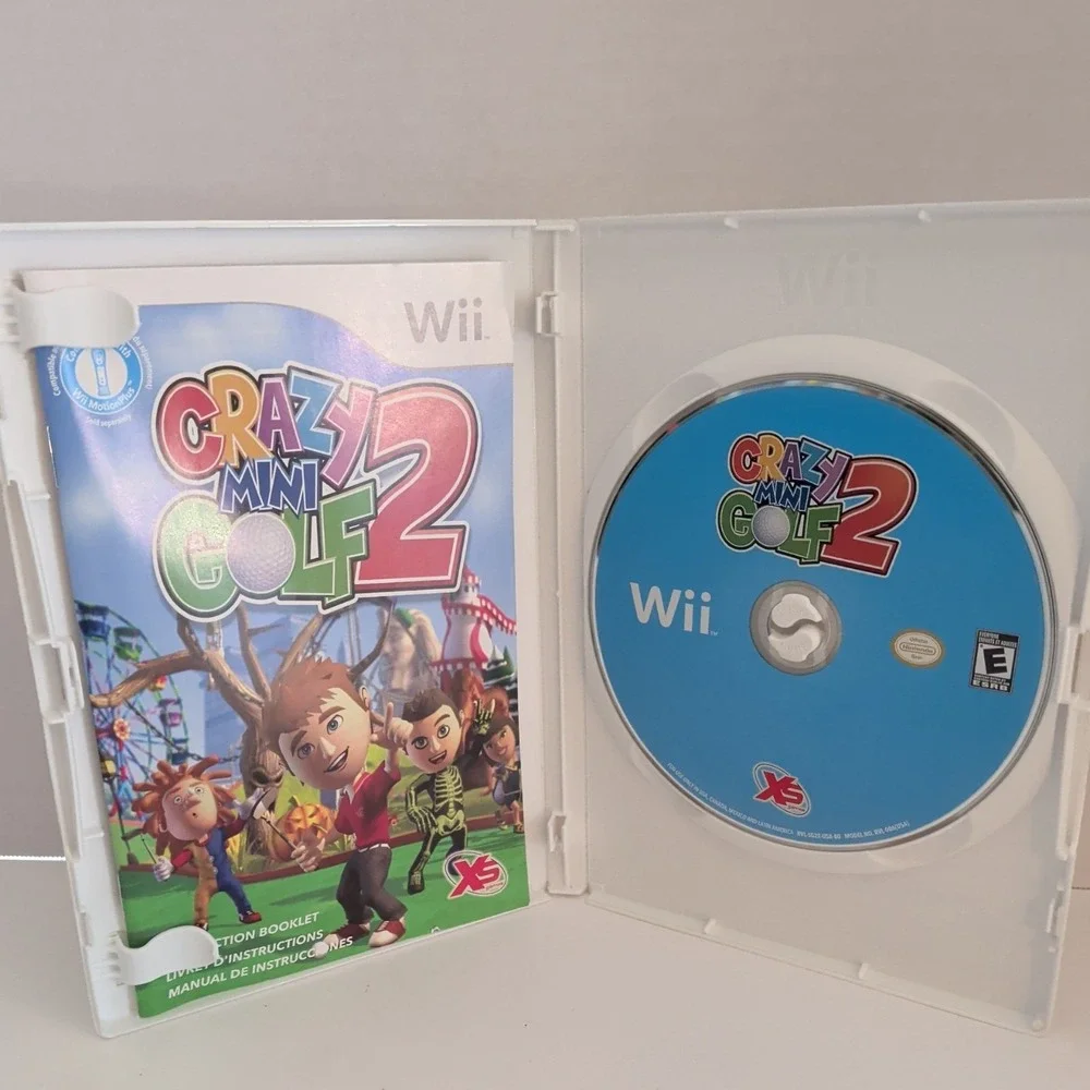 Crazy Mini Golf 2 Nintendo Wii Game Complete CIB XS Games Wii MotionPlus Support